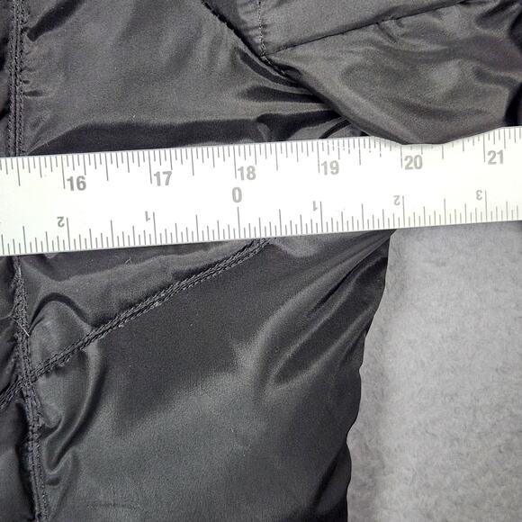 Marc New York Andrew Marc Coat Womens Medium Black Down Puffer Fur Hood Parka - Picture 3 of 16